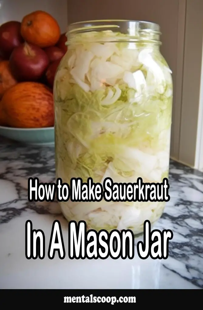 How to Make Sauerkraut in a Mason Jar