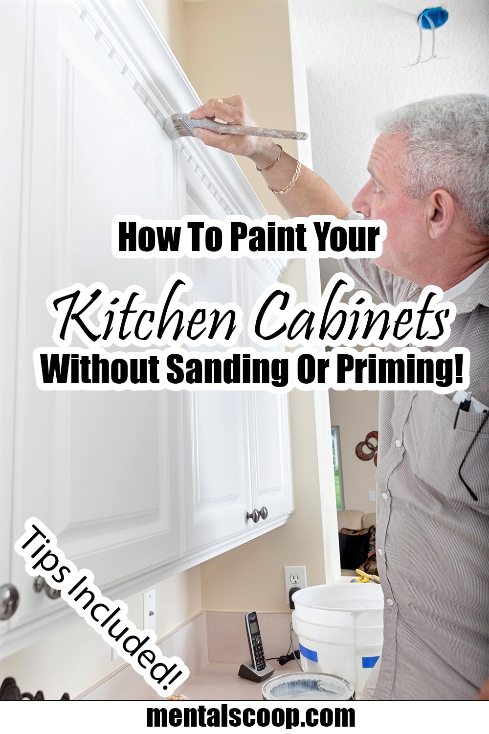 How To Paint Your Kitchen Cabinets Without Sanding Or Priming 